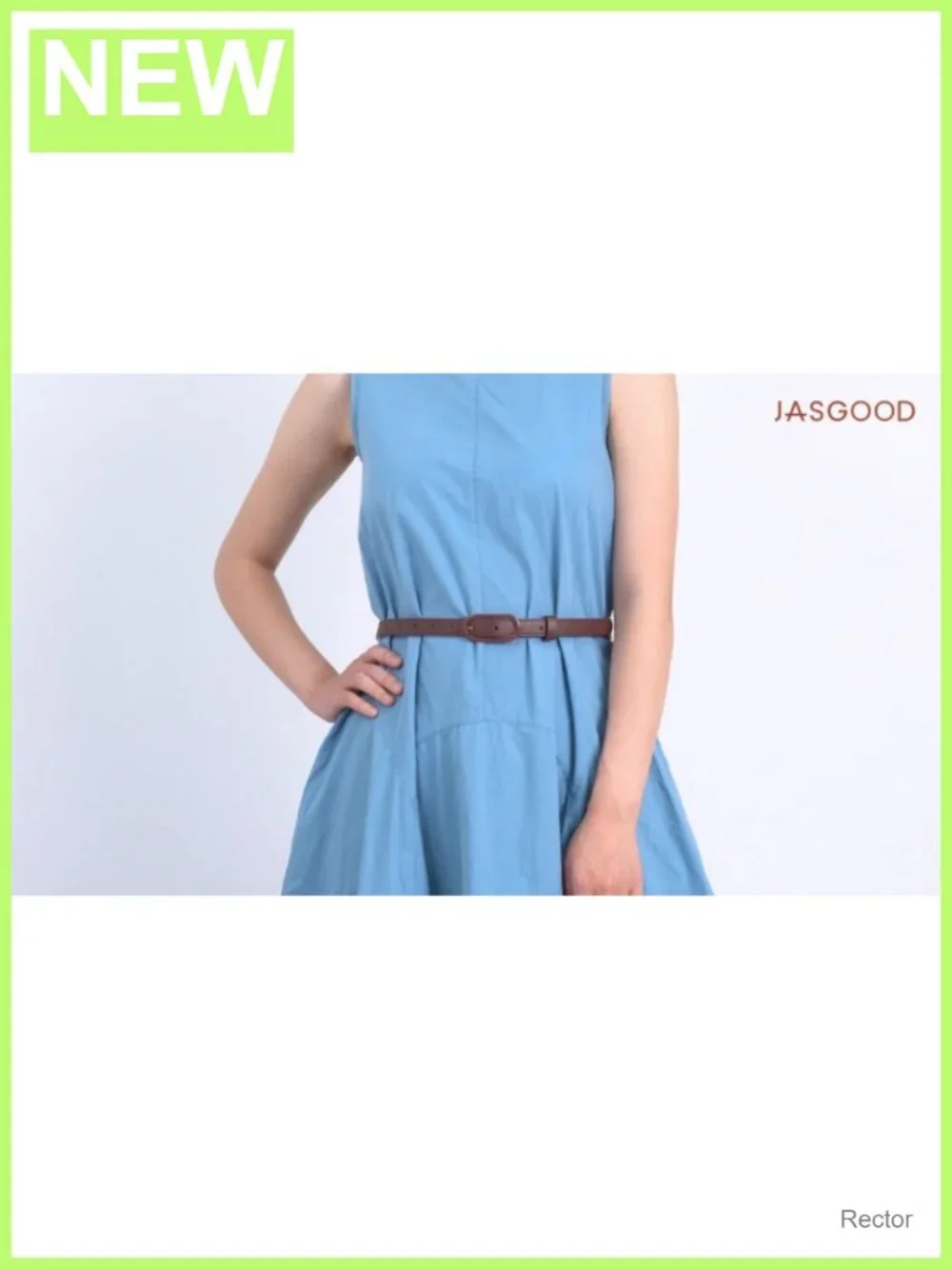 Women's Skinny PU Leather Belt with Oval Buckle 0.7